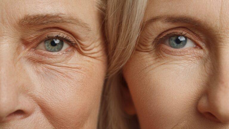 Dve žene sa vidljivim borama oko očiju